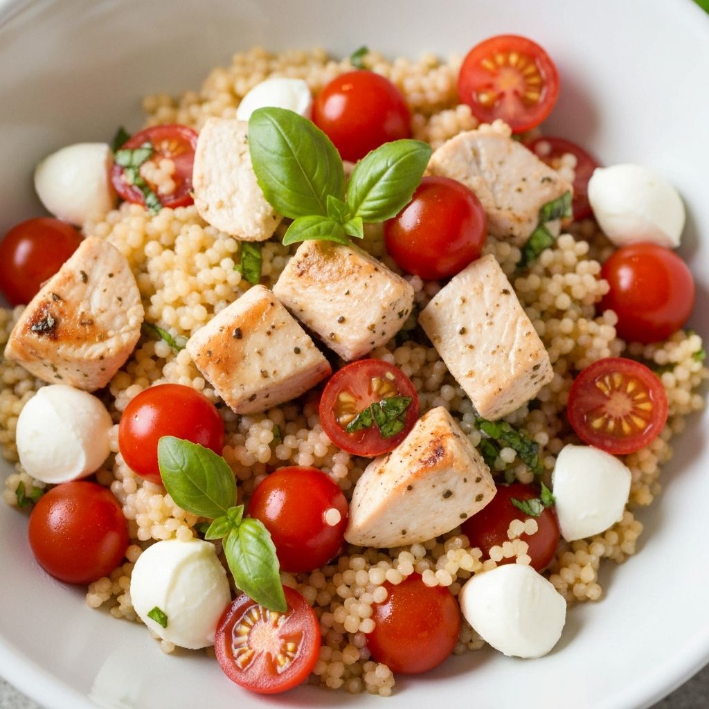 Caprese Chicken Couscous